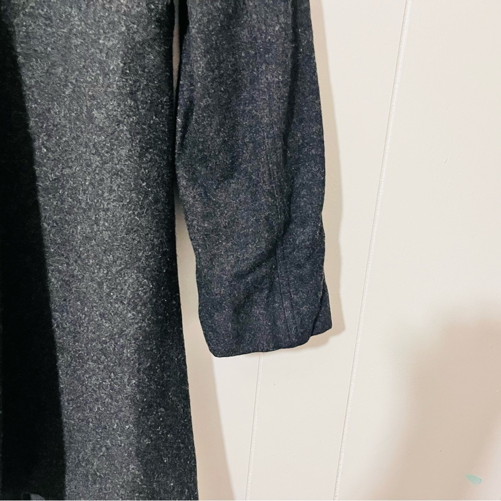 Eileen Fisher Coat Women’s Wool Blend Open Front Black Size M - Picture 8 of 9